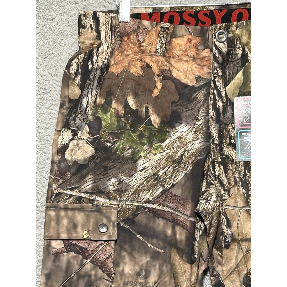Mens Mossy Oak Break Up Country Camouflage Cargo Baggy Pants Size M 37X32.5 NWT - Picture 2 of 16